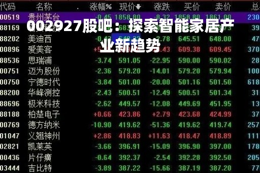 002927股吧：探索智能家居产业新趋势