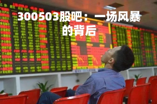 300503股吧：一场风暴的背后