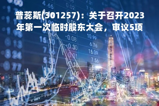 普蕊斯(301257)：关于召开2023年第一次临时股东大会，审议5项议案
