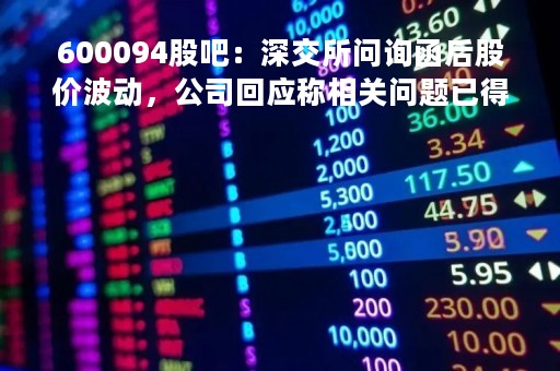 600094股吧：深交所问询函后股价波动，公司回应称相关问题已得到解决