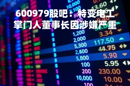 600979股吧：特变电工掌门人董事长因涉嫌严重违纪被调查