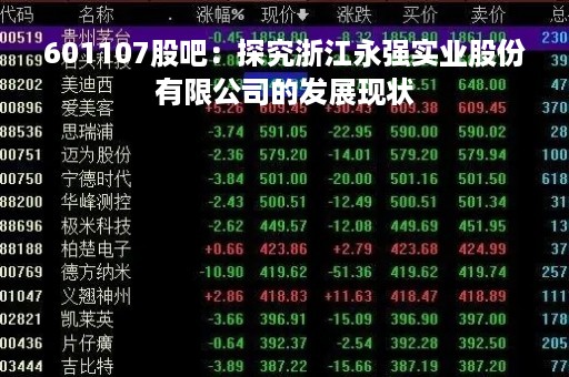 601107股吧：探究浙江永强实业股份有限公司的发展现状
