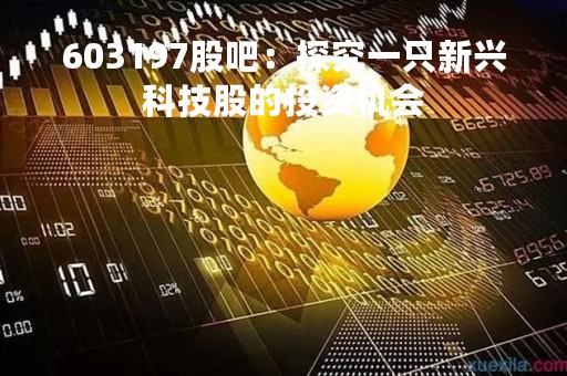 603197股吧：探究一只新兴科技股的投资机会