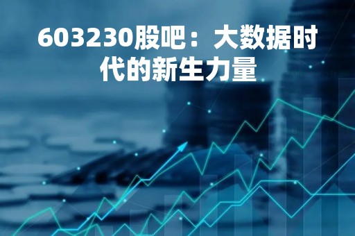 603230股吧：大数据时代的新生力量