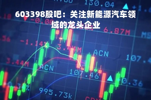 603398股吧：关注新能源汽车领域的龙头企业