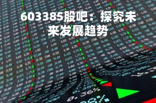 603385股吧：探究未来发展趋势
