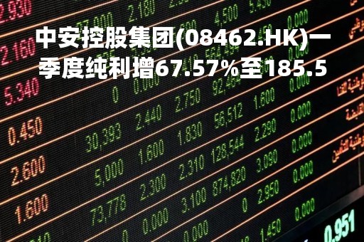 中安控股集团(08462.HK)一季度纯利增67.57%至185.5万新加坡元