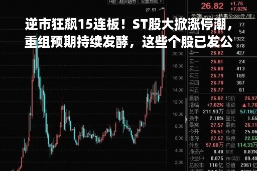 逆市狂飙15连板！ST股大掀涨停潮，重组预期持续发酵，这些个股已发公告