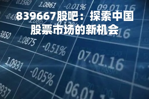 839667股吧：探索中国股票市场的新机会