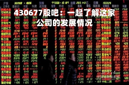 430677股吧：一起了解这家公司的发展情况
