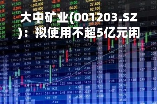 大中矿业(001203.SZ)：拟使用不超5亿元闲置募集资金暂补流动资金