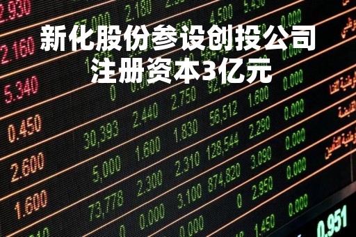 新化股份参设创投公司 注册资本3亿元