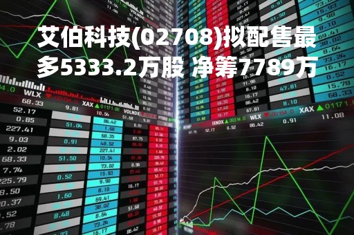 艾伯科技(02708)拟配售最多5333.2万股 净筹7789万港元