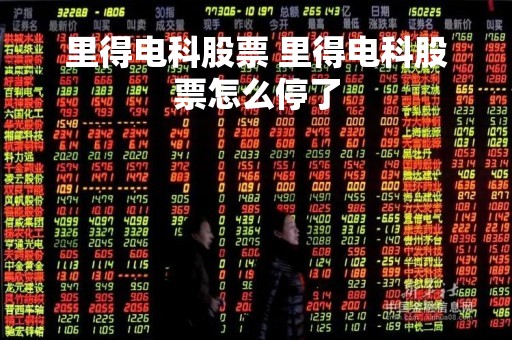 里得电科股票 里得电科股票怎么停了