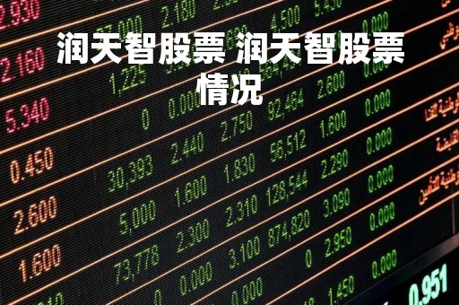 润天智股票 润天智股票情况