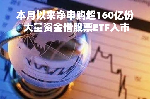 本月以来净申购超160亿份 大量资金借股票ETF入市