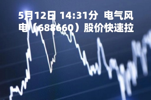 5月12日 14:31分  电气风电（688660）股价快速拉升