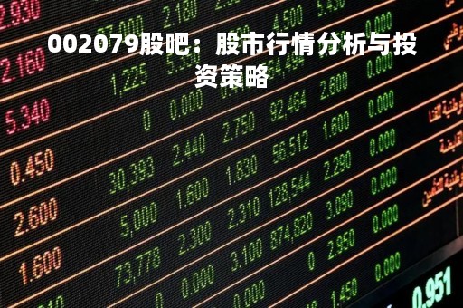 002079股吧：股市行情分析与投资策略