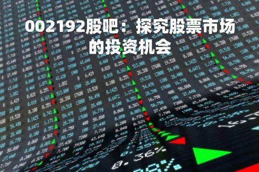 002192股吧：探究股票市场的投资机会