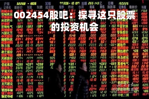 002454股吧：探寻这只股票的投资机会