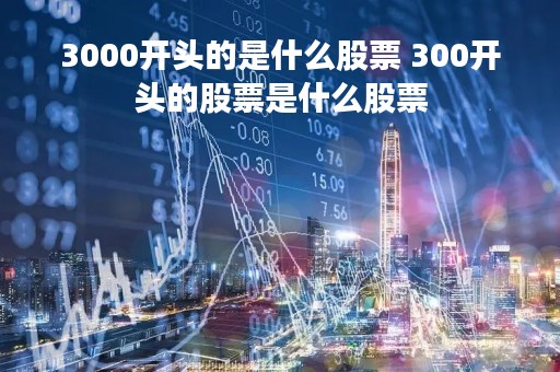 3000开头的是什么股票 300开头的股票是什么股票