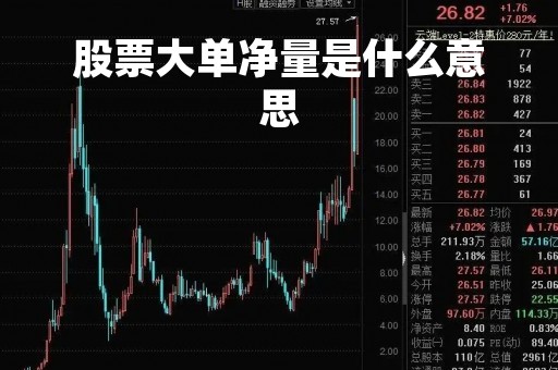 股票大单净量是什么意思