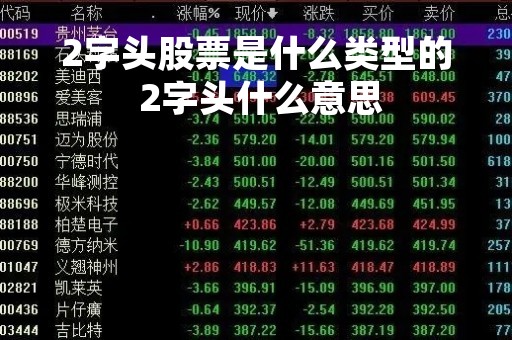 2字头股票是什么类型的 2字头什么意思 2字头股票是什么类型的 2字头什么意思