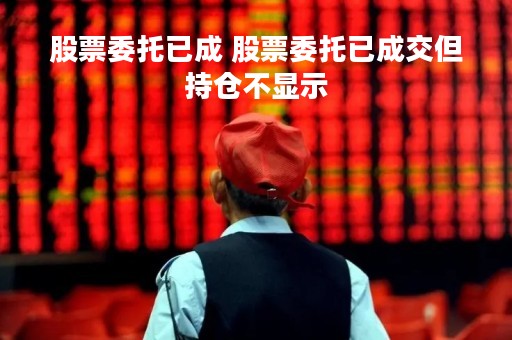 股票委托已成 股票委托已成交但持仓不显示