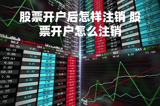 股票开户后怎样注销 股票开户怎么注销