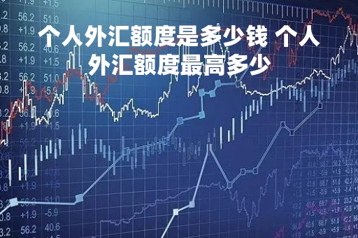 个人外汇额度是多少钱 个人外汇额度最高多少