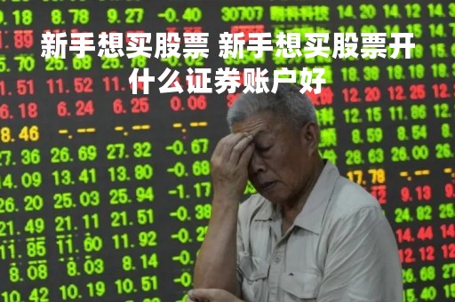 新手想买股票 新手想买股票开什么证券账户好
