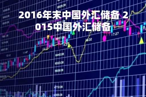 2016年末中国外汇储备 2015中国外汇储备