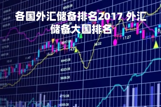 各国外汇储备排名2017 外汇储备大国排名