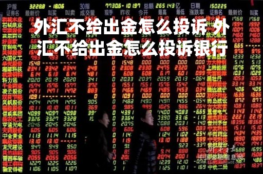外汇不给出金怎么投诉 外汇不给出金怎么投诉银行