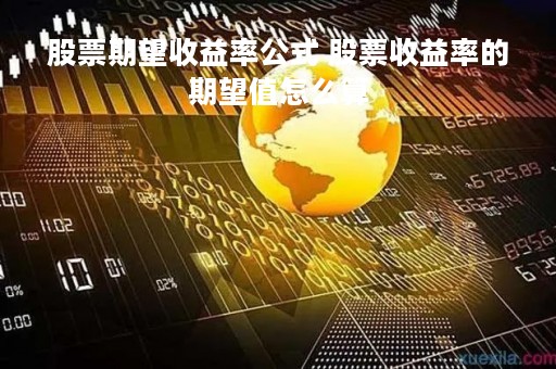 股票期望收益率公式 股票收益率的期望值怎么算 股票期望收益率公式 股票收益率的期望值怎么算