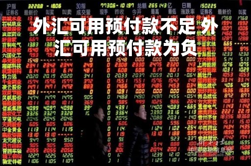 外汇可用预付款不足 外汇可用预付款为负