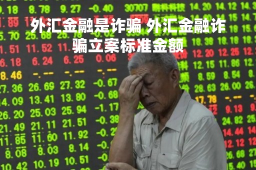 外汇金融是诈骗 外汇金融诈骗立案标准金额