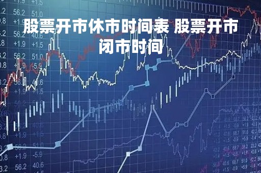 股票开市休市时间表 股票开市闭市时间 股票开市休市时间表 股票开市闭市时间