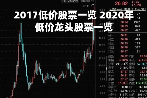 2017低价股票一览 2020年低价龙头股票一览