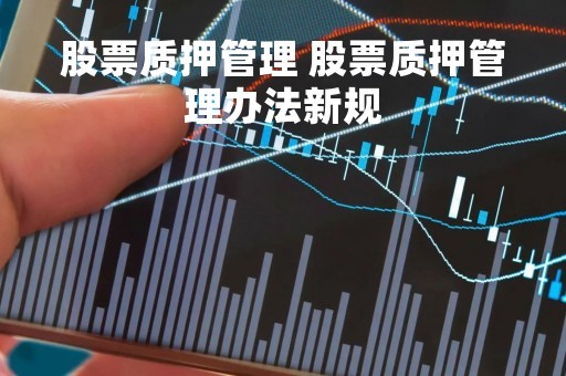 股票质押管理 股票质押管理办法新规