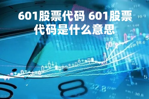 601股票代码 601股票代码是什么意思