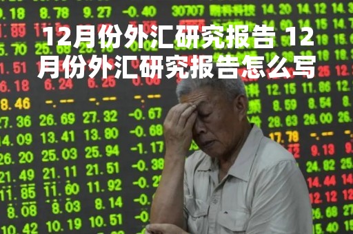 12月份外汇研究报告 12月份外汇研究报告怎么写