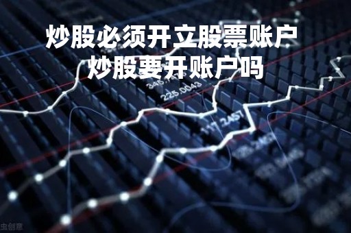 炒股必须开立股票账户 炒股要开账户吗