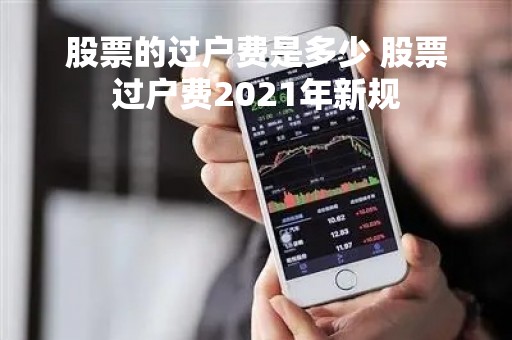 股票的过户费是多少 股票过户费2021年新规
