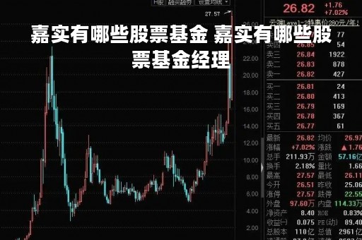 嘉实有哪些股票基金 嘉实有哪些股票基金经理