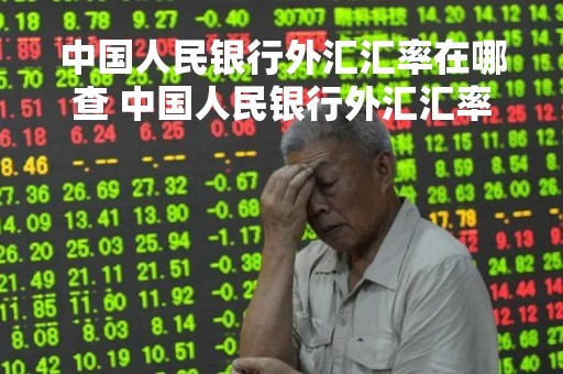 中国人民银行外汇汇率在哪查 中国人民银行外汇汇率在哪查