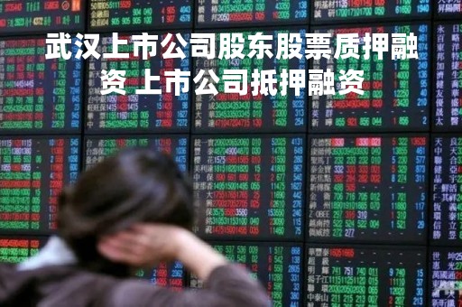 武汉上市公司股东股票质押融资 上市公司抵押融资