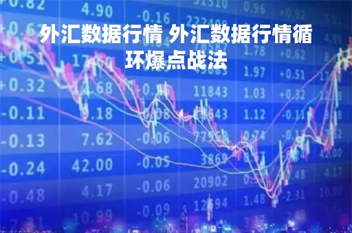 外汇数据行情 外汇数据行情循环爆点战法