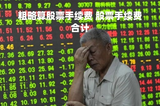 粗略算股票手续费 股票手续费合计
