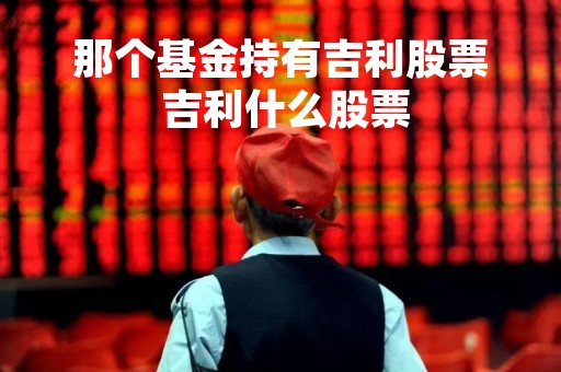 那个基金持有吉利股票 吉利什么股票